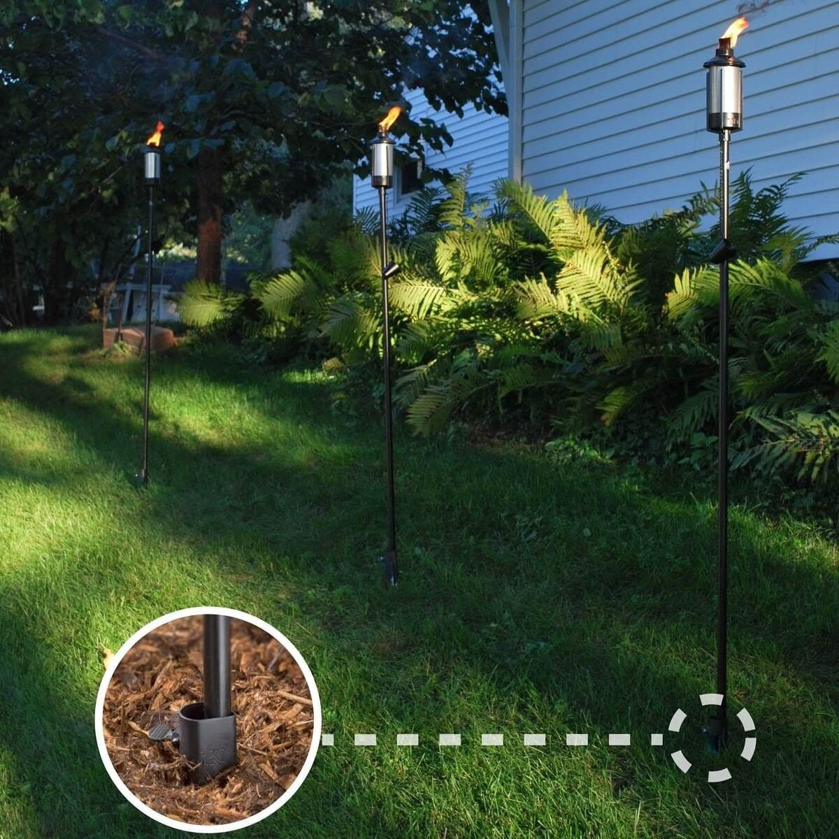 Black TIKI® Torch Stake