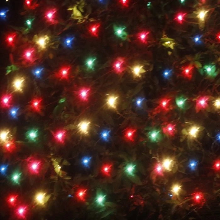 150 Shimmering Net-Style Mesh Christmas Lights