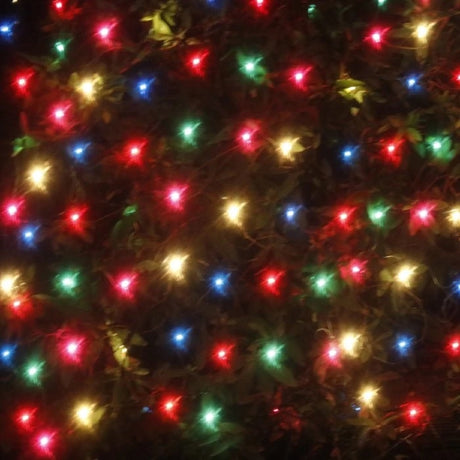 150 Shimmering Net-Style Mesh Christmas Lights