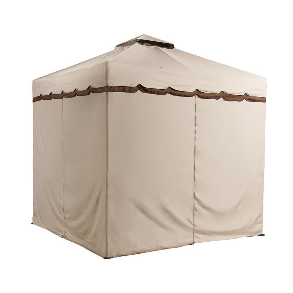 Privacy Curtains for 10' x 12' Rivel Soft Top Gazebo by Sojag