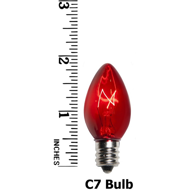 Replacement C7 Transparent Twinkle Bulbs
