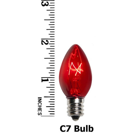 Replacement C7 Transparent Twinkle Bulbs