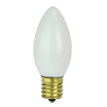 (White) 4 White Ceramic Replacement Bulbs - Christmas - American Sale