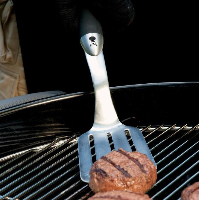 Premium Weber Stainless Steel BBQ Spatula with Non-Slip Grip