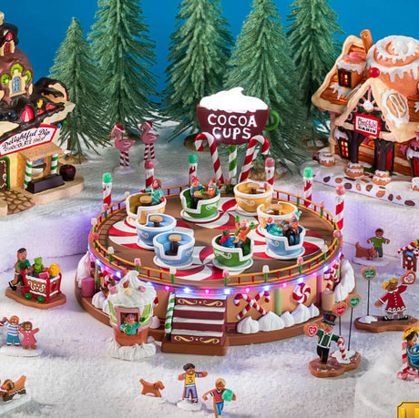 Lemax Sugar N Spice Sights & Sounds: Cocoa Cups #74222