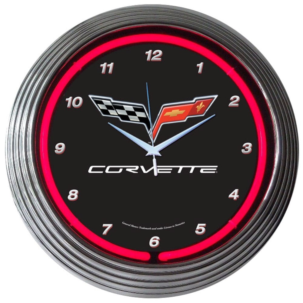 Neonetics Corvette C6 Neon Clock
