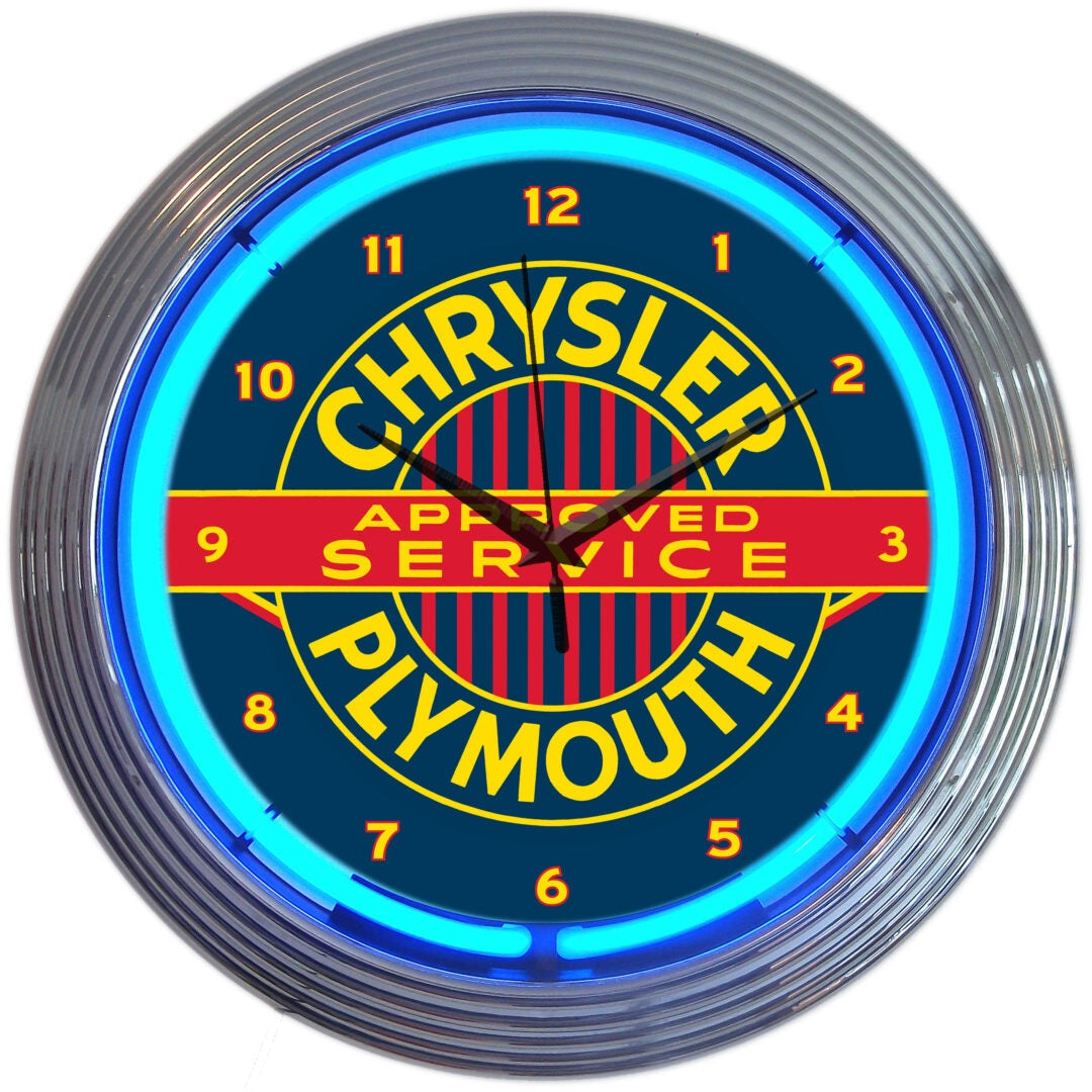 Neonetics Chrysler Plymouth Neon Clock