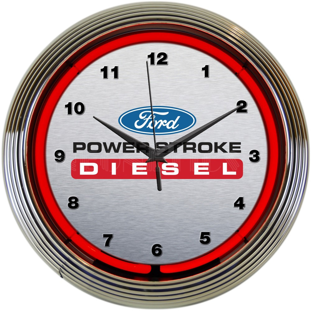 Neonetics Ford Power Stroke Diesel Neon Clock