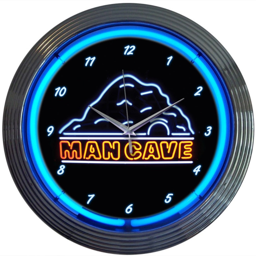 Neonetics Mancave Neon Clock