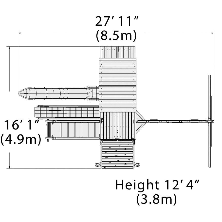 Olympian Outlook XL 4 Play Set by Backyard Adventures