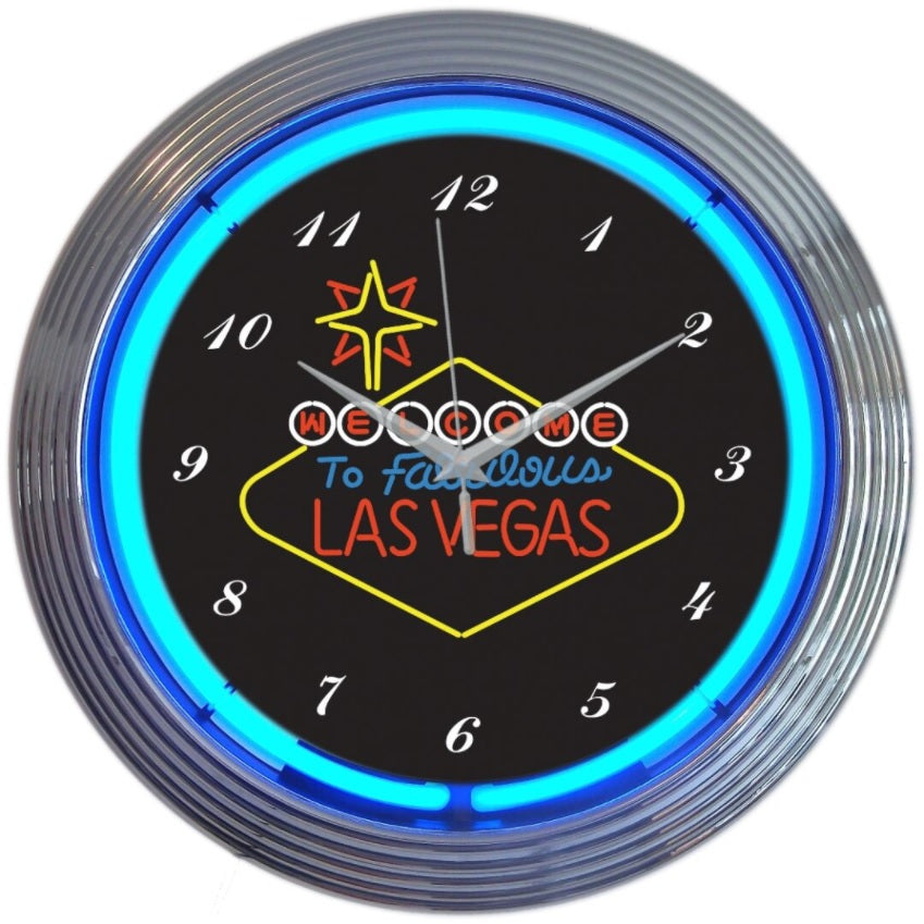 Neonetics Las Vegas Sign Neon Clock