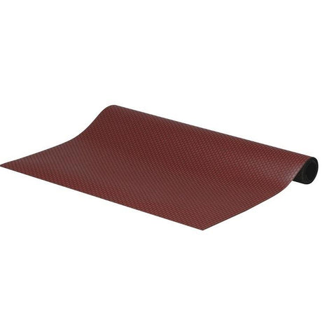 Plastic village accessory for a Lemax display. Designed to look like a red