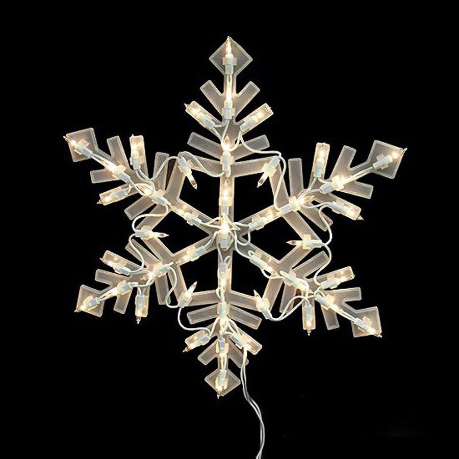 Lighted Snowflake Window Silhouette