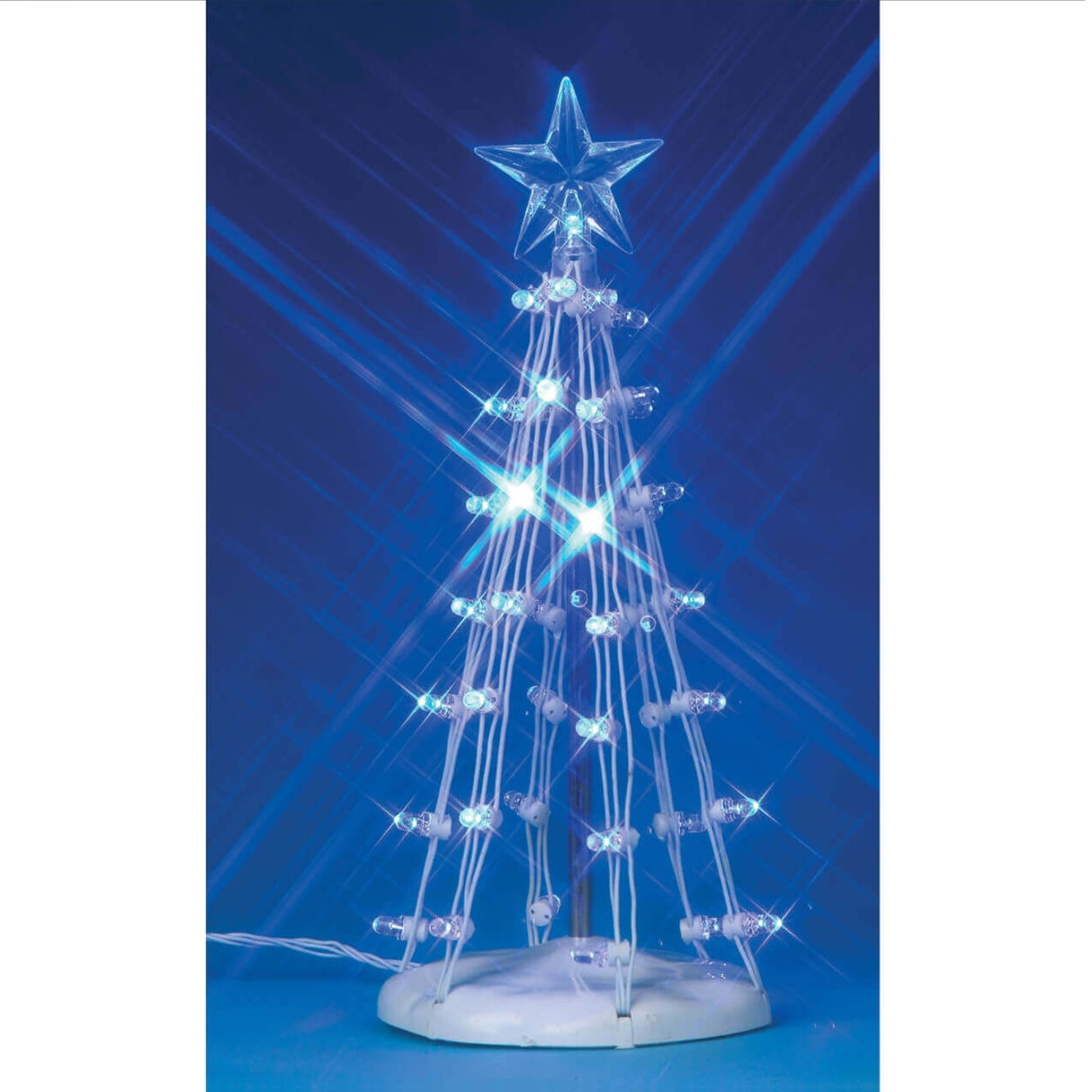 Lemax General Collectibles: Lighted Silhouette Tree, Blue, Medium #74658