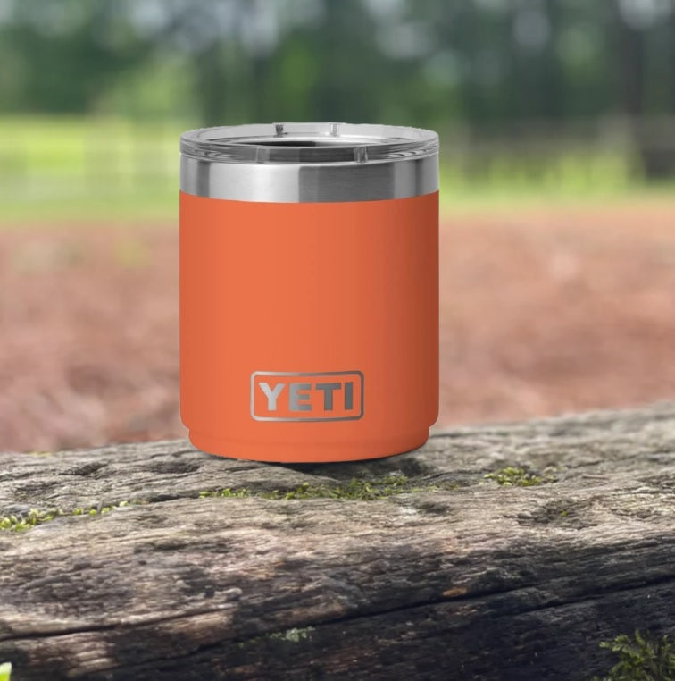 Orange Yeti mug.