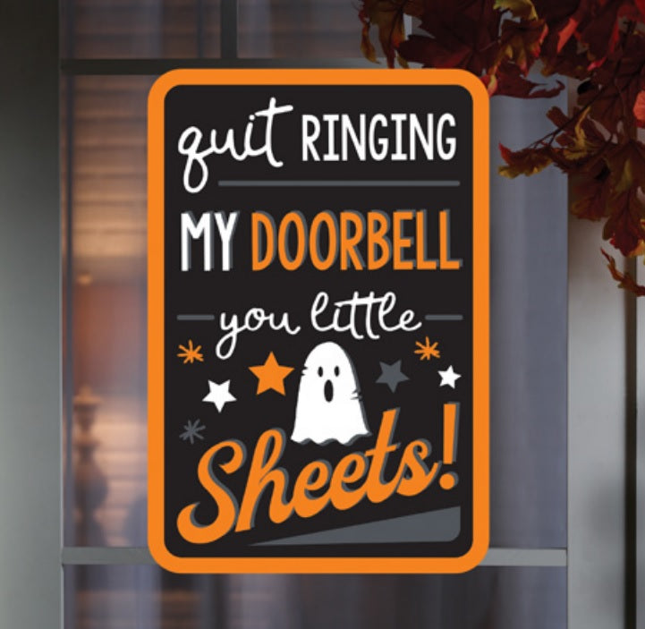 Lighted Shimmer Doorbell Halloween Decoration