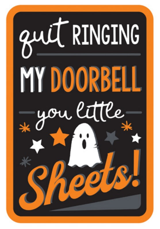 Lighted Shimmer Doorbell Halloween Decoration