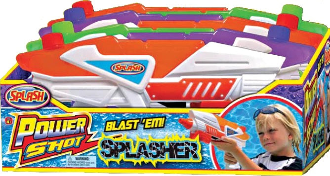 Power shot water gun. There are different color options like red, purple and lime green.