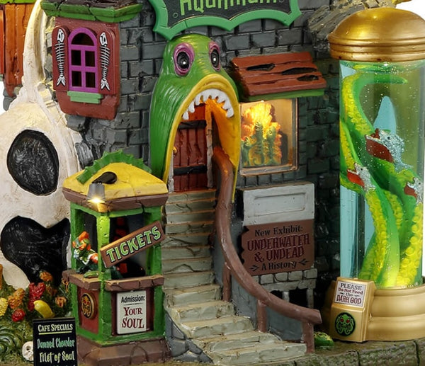 Spooky Town Haunted Aquarium 35001 Lighted Lemax Buildings