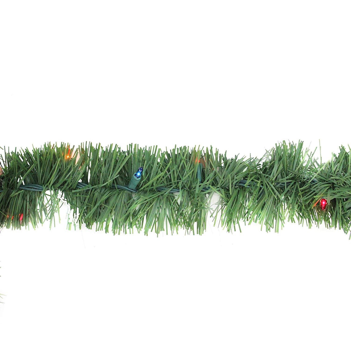 18' Pre-Lit Green Pine Artificial Christmas Garland