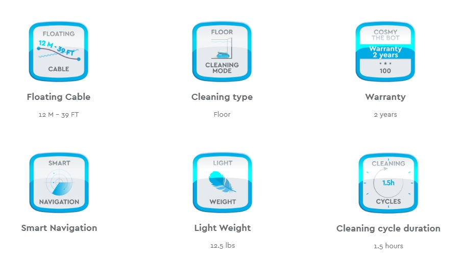 Cosmy the Bot 100 Robotic Pool Cleaner