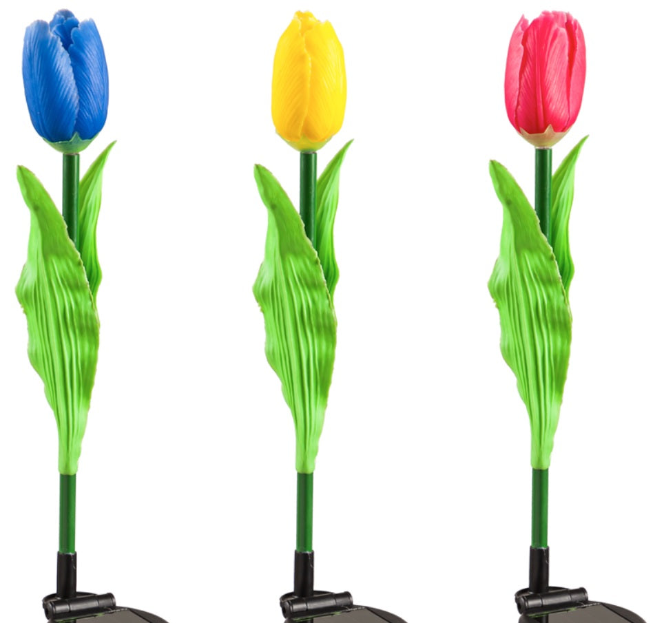 Solar Artificial Floral Garden Stake