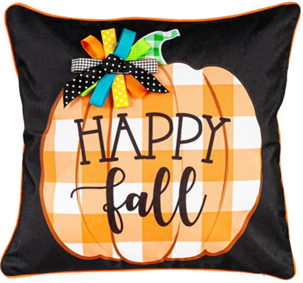 Happy Fall Pumpkin Interchangeable Pillow Cover