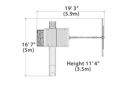 Adventure Outlook XL 1 Wooden Swing Set by Backyard Adventures