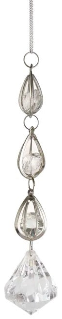 4.8" Clear Acrylic Dangle Ornament