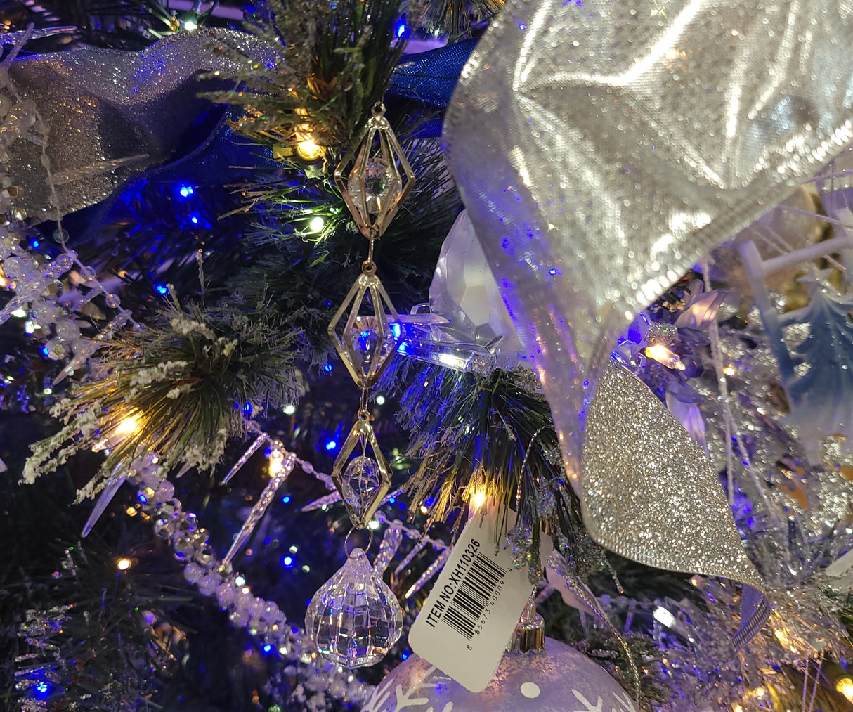 4.8" Clear Acrylic Dangle Ornament