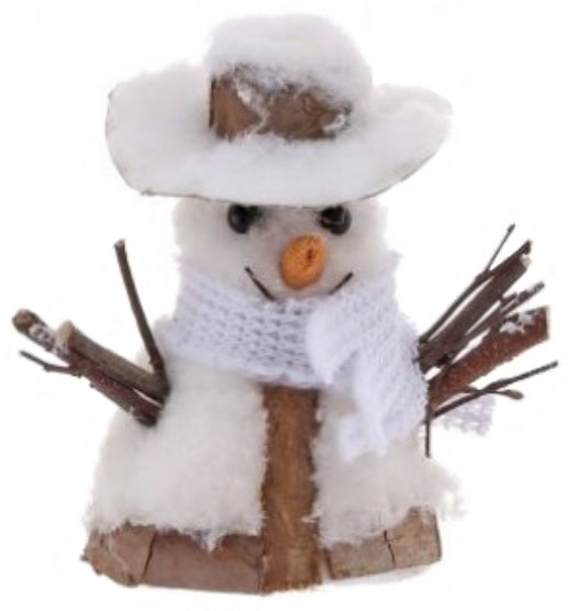 Natural Snowman Ornament