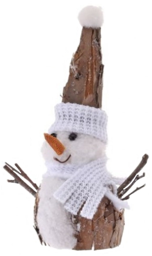Natural Snowman Ornament