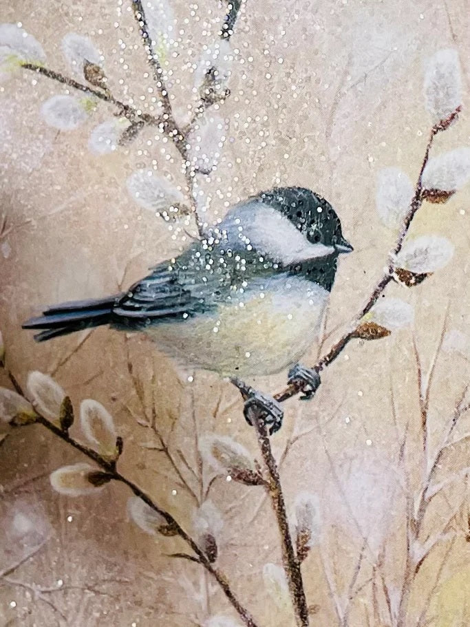 4" Chickadee Disc Ornament