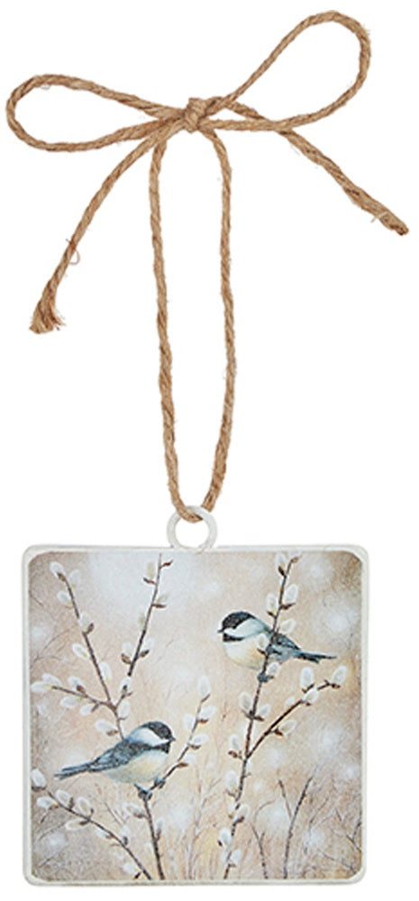 4" Chickadee Disc Ornament