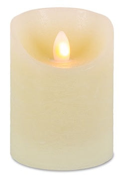 4" Battery-Operated Flameless LED Candle with Timer