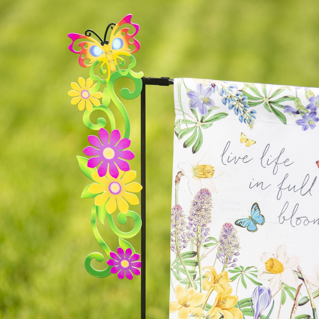 Decorative Garden Flag Stand