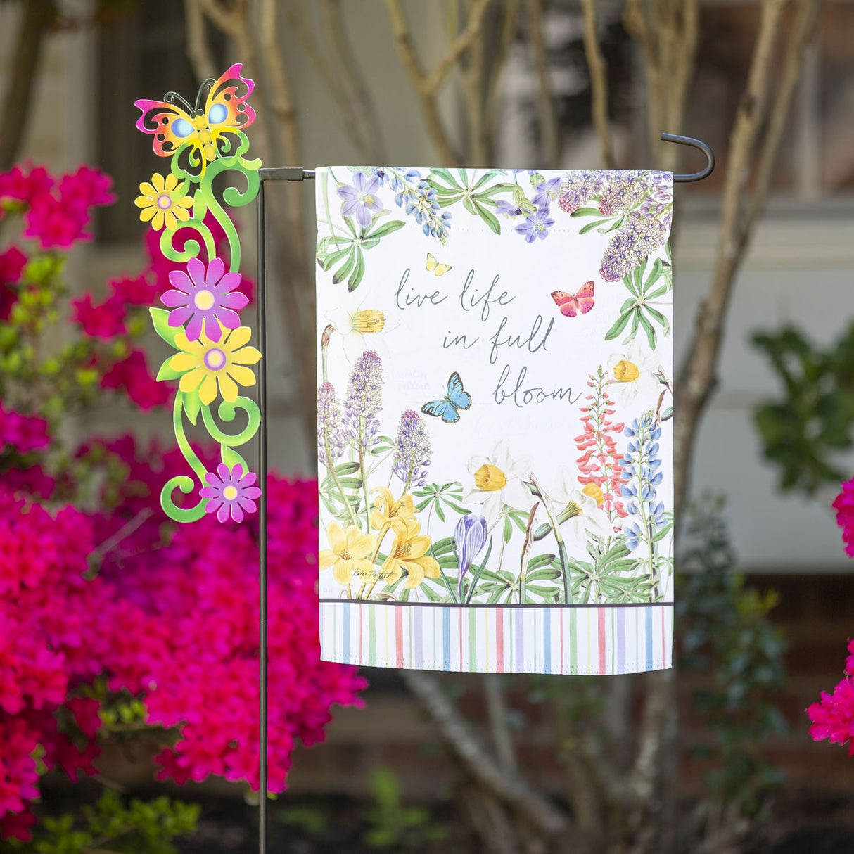 Decorative Garden Flag Stand