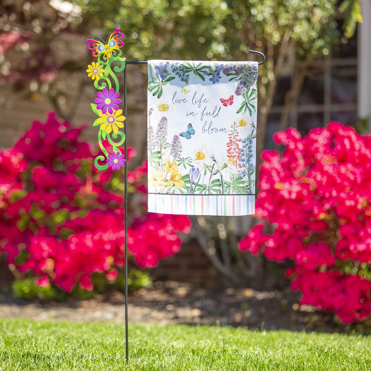 Decorative Garden Flag Stand
