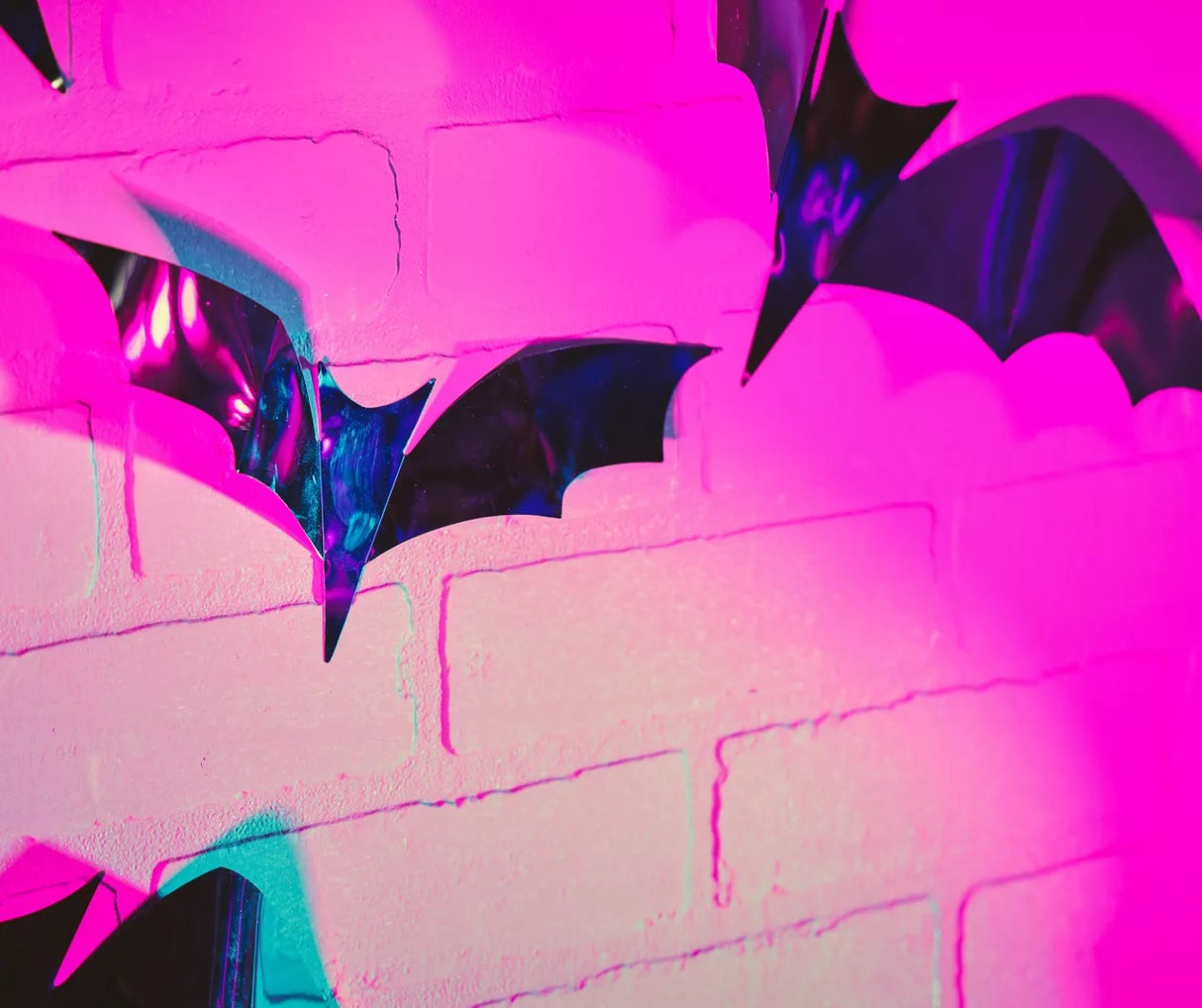 Set of 24 PVC Bats for Decorating