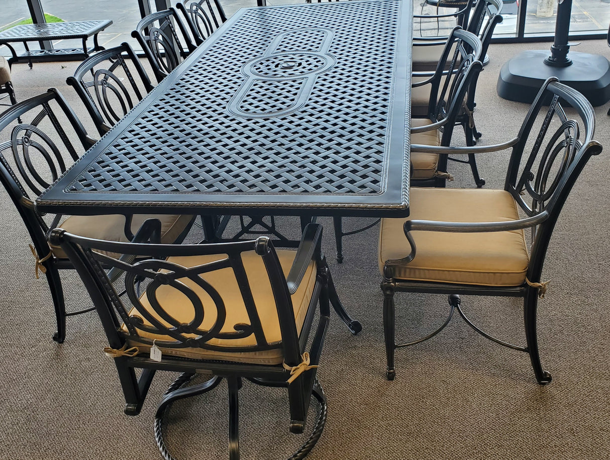 Bel Air Cast Aluminum Cushioned Patio Dining Sets
