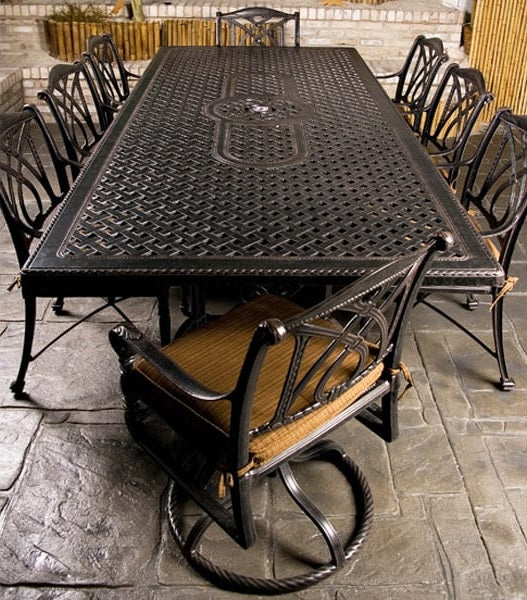 Bel Air Cast Aluminum Cushioned Patio Dining Sets