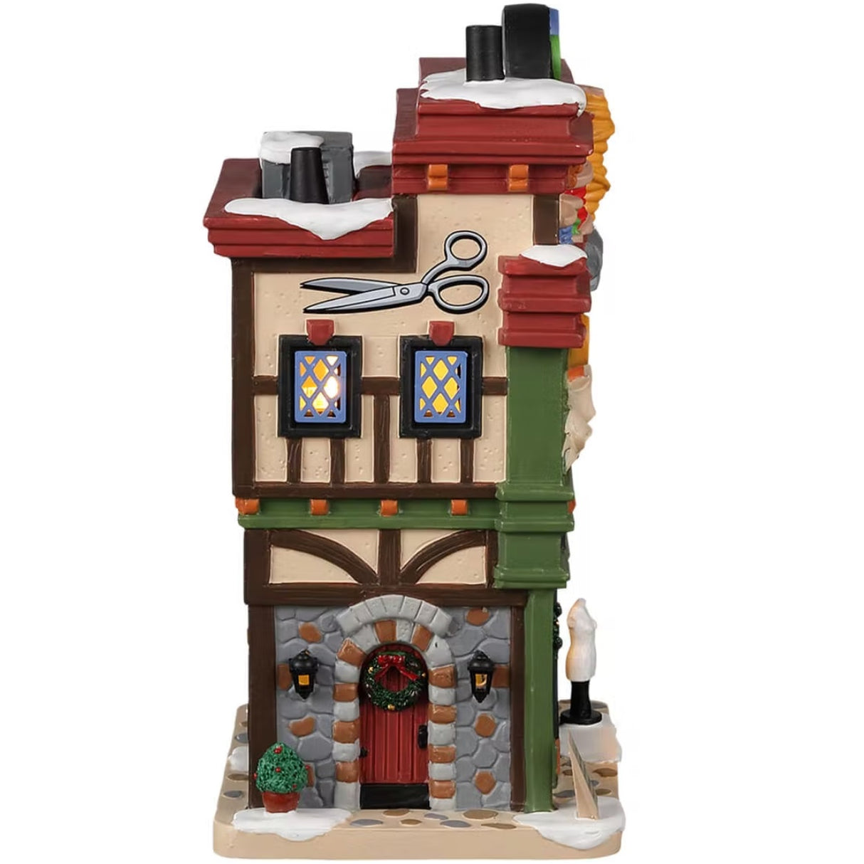 Lemax Caddington Village Lighted Building: Churchill’s Sew-N-Stitch #25900