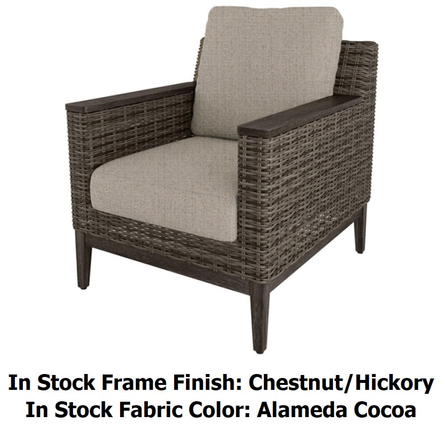 Remy Wicker Cushioned Seating and Chat Set