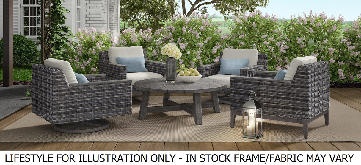 Remy Wicker Cushioned Seating and Chat Set