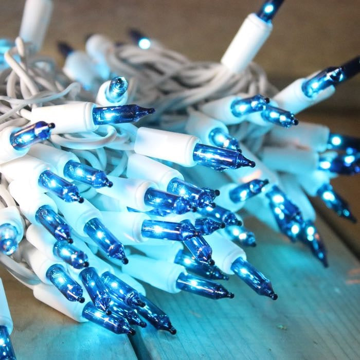 Set of 100 Mini Lights on White Wire