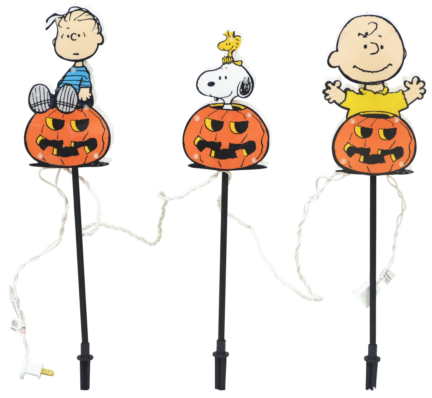 Set of 3 Peanuts® Gang Great Pumpkin Lighted Pathway Markers
