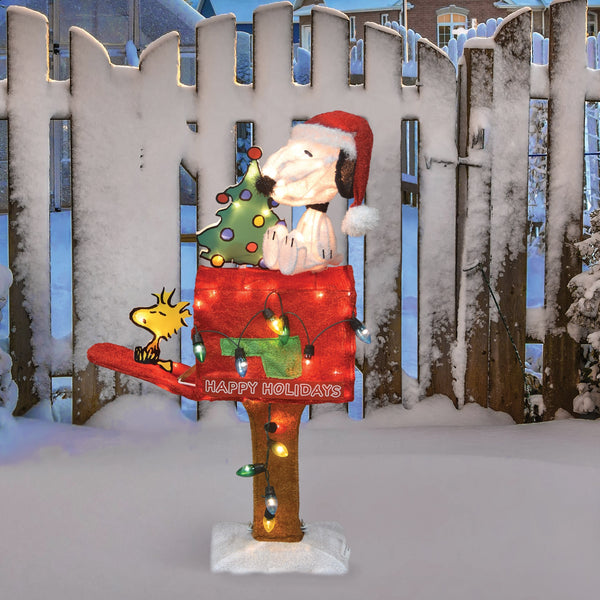 Snoopy outdoor christmas decorations deals