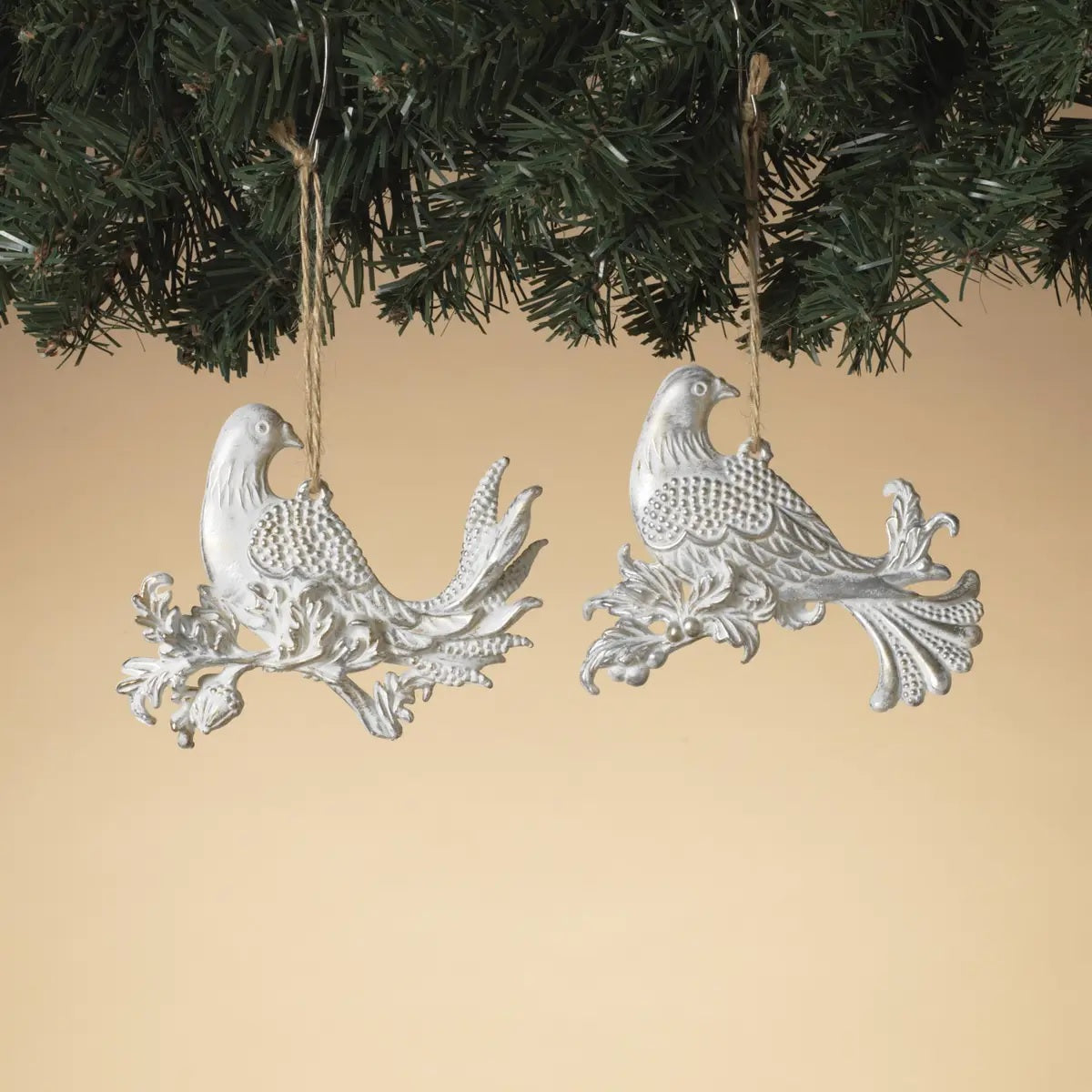 4.7" Plastic Dove Ornament
