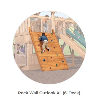 Olympian Outlook XL 2B Wooden Swing Set by Backyard Adventures