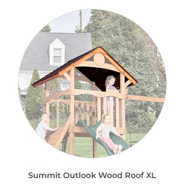 Olympian Outlook XL 2B Wooden Swing Set by Backyard Adventures